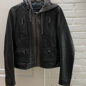 Marc New York Black leather jacket